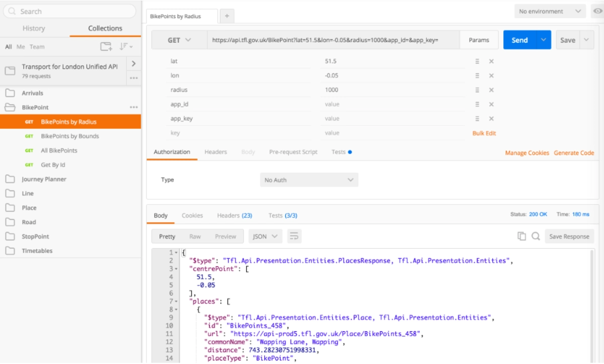 Postman API Dashboard